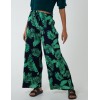 Tropical Print Elasticated Waist Culotte