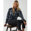 Butterfly Print Knot Top