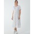 Tiered Smock Midi Dress