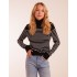 Thin Stripe Roll Neck Jumper