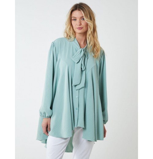 A Line Hi Low Tunic Blouse