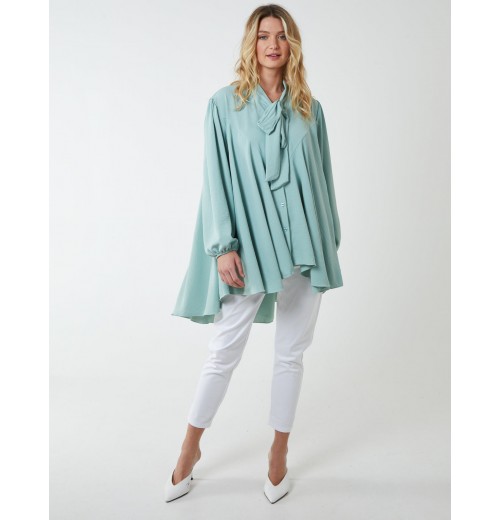 A Line Hi Low Tunic Blouse