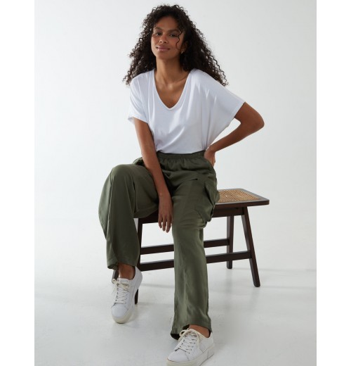 Wide Leg Cargo Trouser