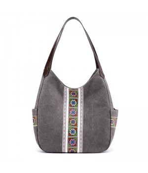 Zip Top Canvas Tote Bag