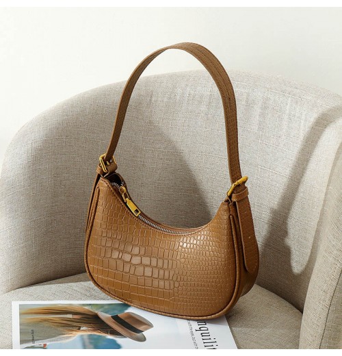 Baguette Leather Shoulder Bag ERIN