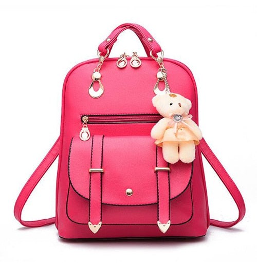 PU Leather Backpack Purse