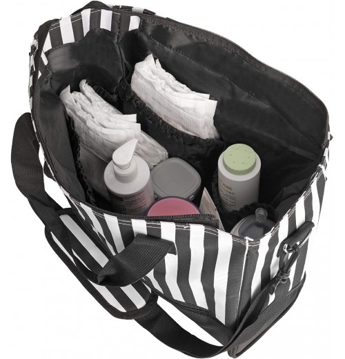 Striped Unisex Diaper Bag