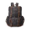 Canvas Leather Rucksack 15.6 Backpack