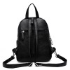 Navy Blue Leather Backpack Purse