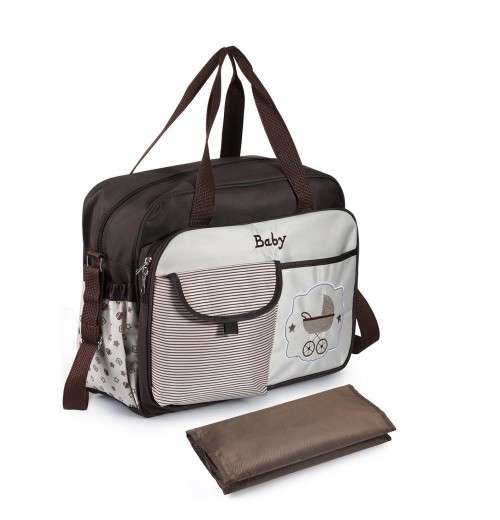 Dark Brown Unisex Messenger Diaper Bag