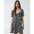 Twist Front Fit & Flare Dress