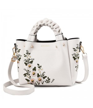 Floral Leather Crossbody Bag