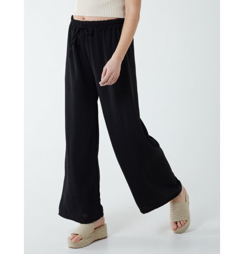 Drawstring Wide Leg Trousers