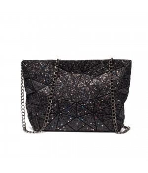 Black Geometric Purse