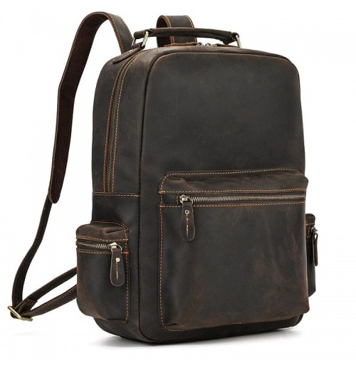 15 inch Laptop Backpack Leather