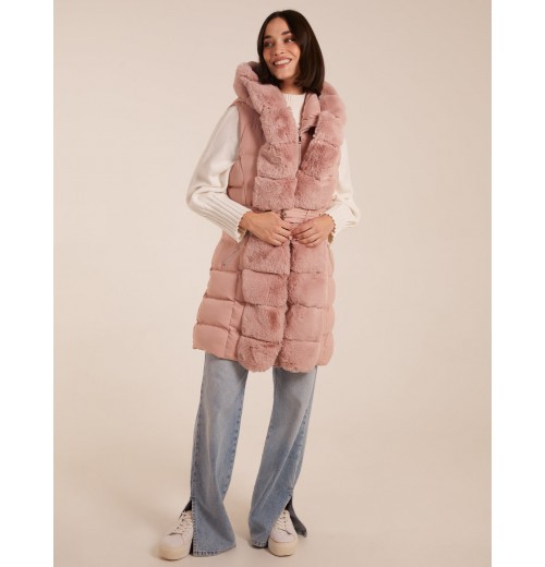 Faux Fur Detail Gilet