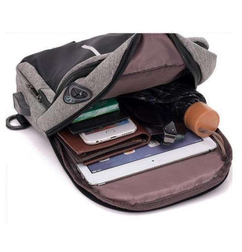 Sling Cross Body Bag With USB Charging Port