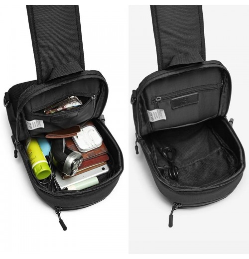 Crossbody Sling Bag With USB Charging Daypack