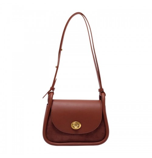 Brown Leather Shoulder Bag Ladies