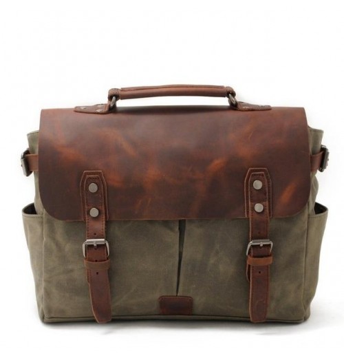 Canvas Camera Messenger Bag