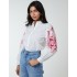 Embroidery Sleeve Cut Out Shirt