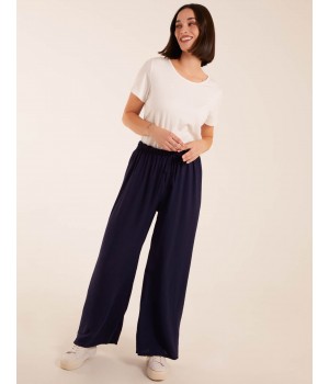 Drawstring Wide Leg Trousers